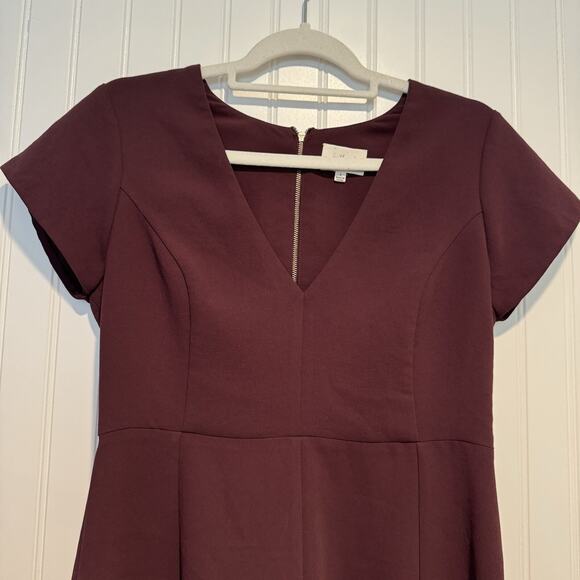 Wilfred Purple Fit Flare Dress Japanese Fabric Size 6 - Picture 3 of 7